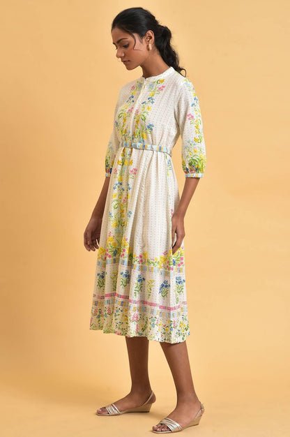 White Floral Summer Vacay Dress — image 3