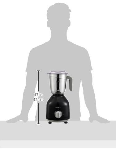 Philips HL7756/01 750 Watt Mixer Grinder, 3 Stainless Steel Multipurpose Jars with 3 Speed Control and Pulse function (Black) — image 9
