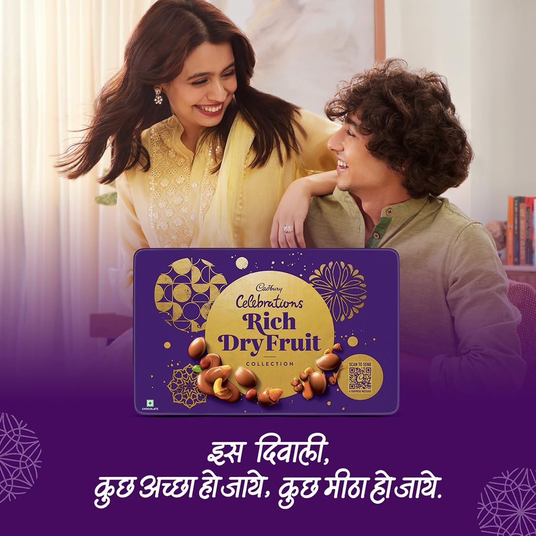 Big Pack - Cadbury Celebrations Premium Selections Chocolates Gift Pack 268 G & Happilo Natural Premium Californian Almonds, 200G, 468 Gram — image 5