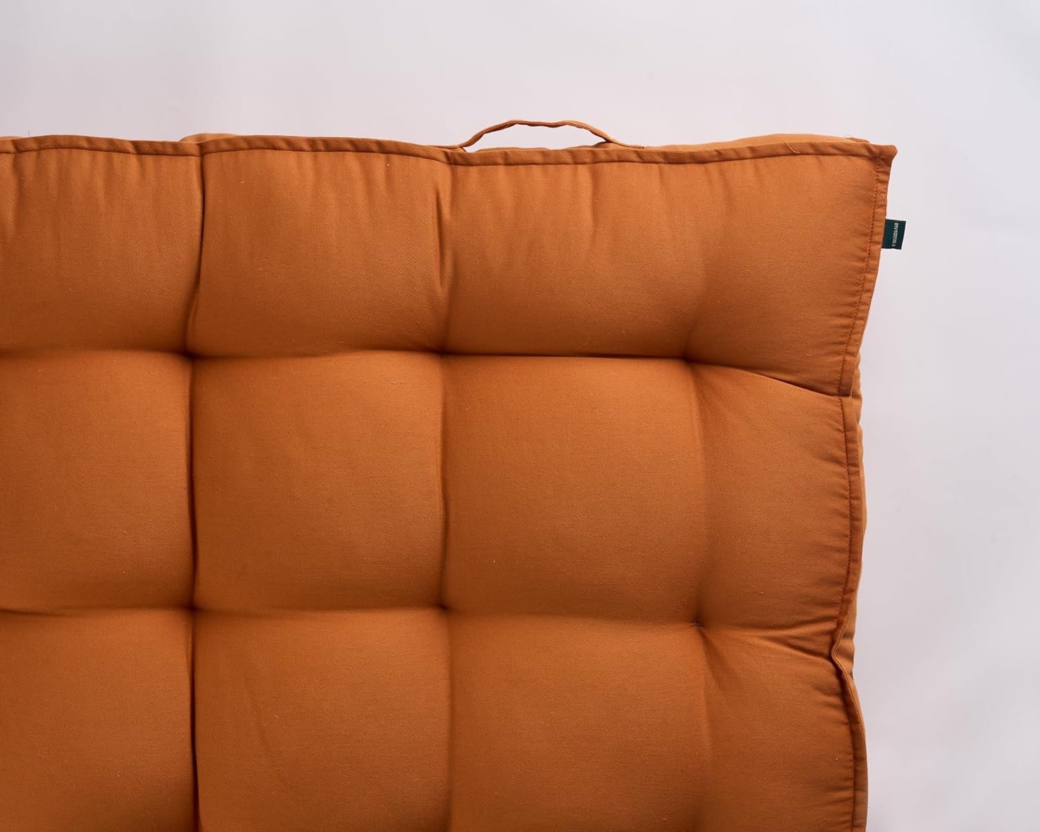 SKANDA FAB Low Seating Cushion -100% Cotton Twill, Hand-Plotted Microfiber Filling, Floor Cushion with 2 Back Support Cushions - Ideal for Living Room, Balcony, Lounge- 80x120 Brown (Pack of 1) — image 3