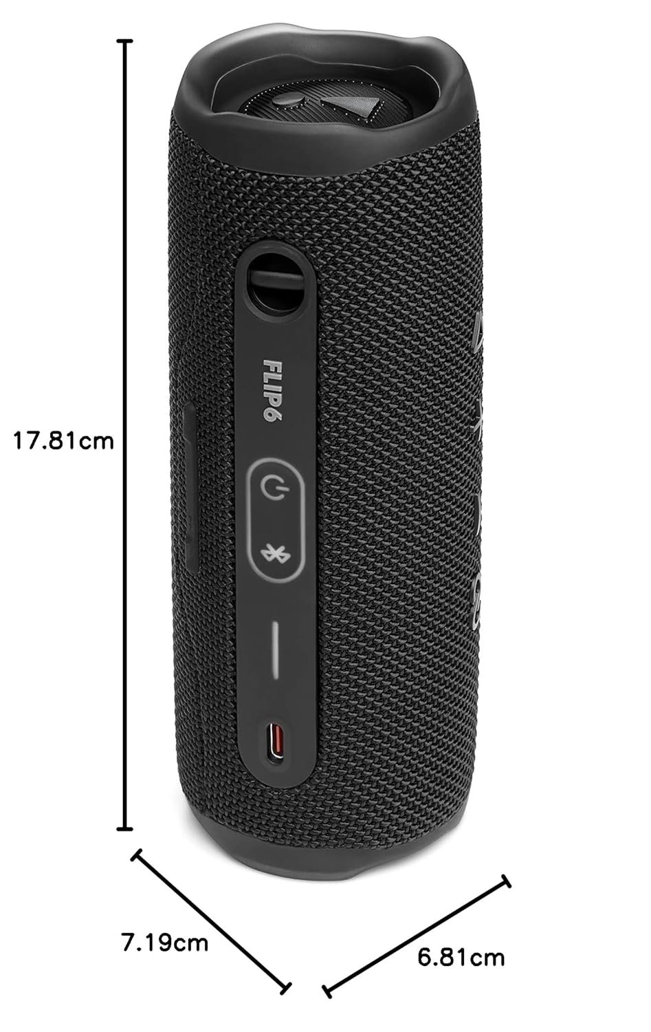 JBL Flip 6 Wireless Portable Bluetooth Speaker Pro Sound, Upto 12 Hours Playtime, IP67 Water & Dustproof, PartyBoost & Personalization App (Without Mic, Black) — image 2