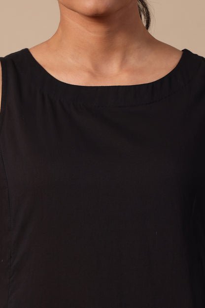 Solid Flared Pure Cotton Dress — image 4