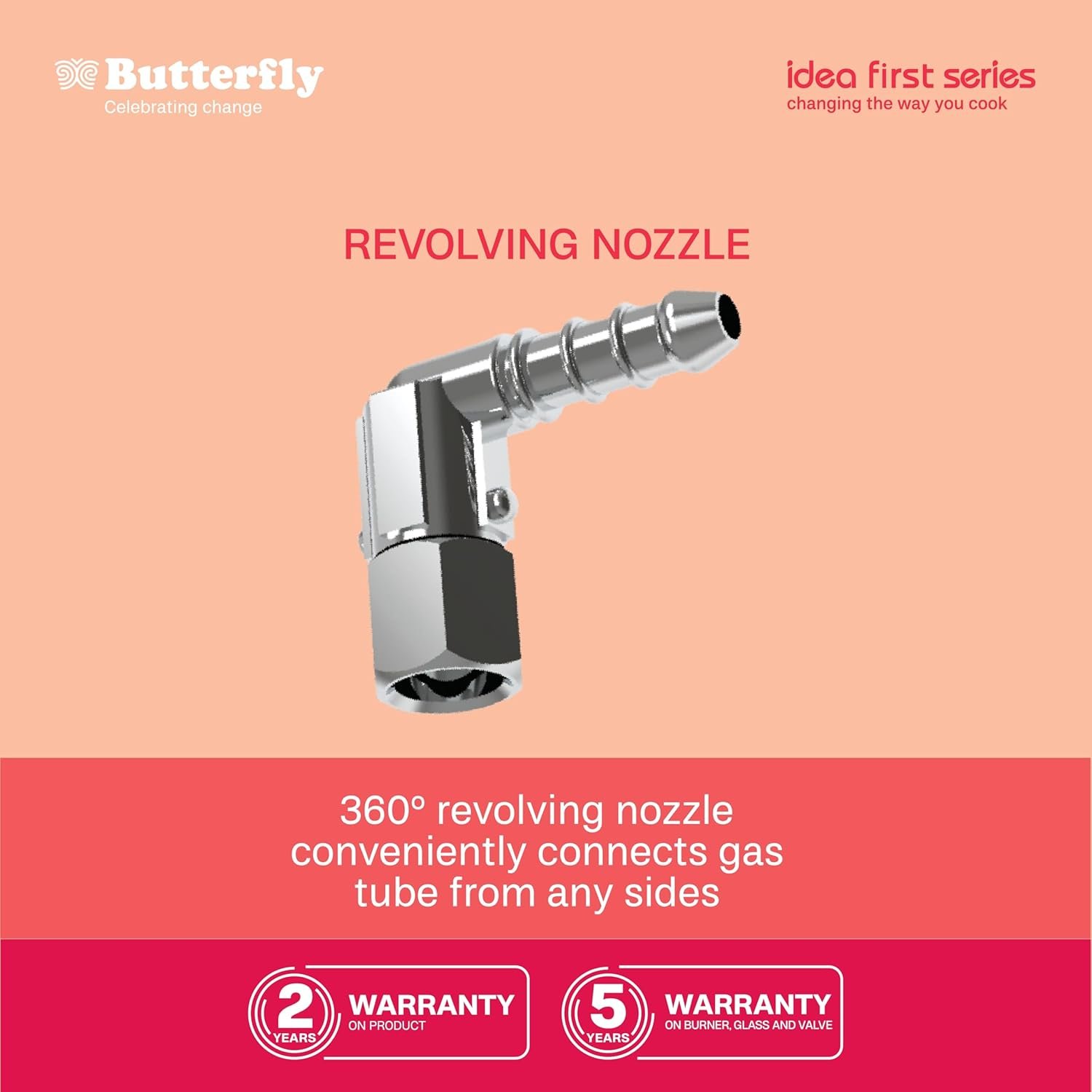 Butterfly Renz 3 Burner 3 Star Glass Top Gas Stove | Fan shield | Leak Proof European Valve | Rust Resistant Frame | Patented Lift Lock | 8mm Tempered Designer Glass | 2 Years Product Warranty — image 4