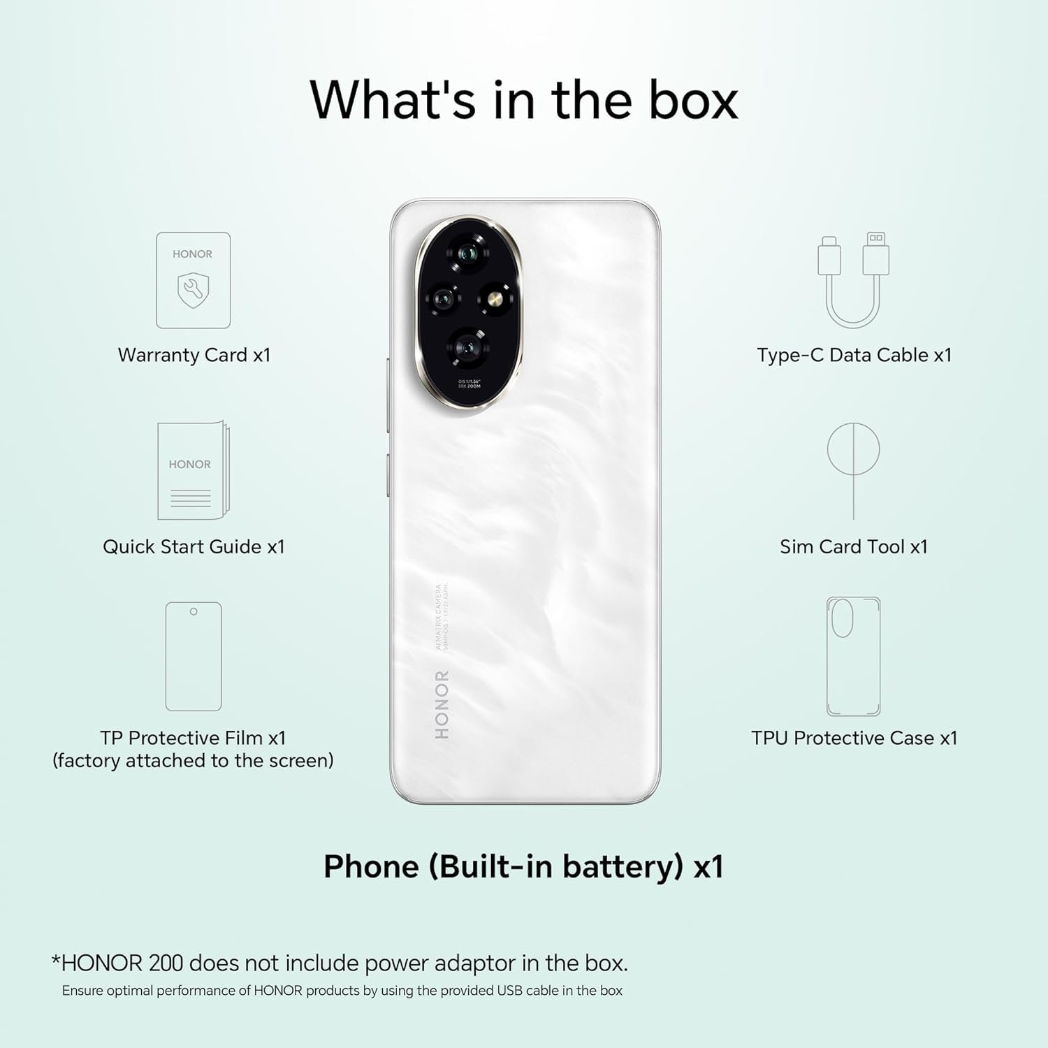 HONOR 200 5G (8GB+256GB, Moonlight White) – 50MP+50MP+12MP Triple Camera with Dual OIS | 50MP Selfie | Quad-Curved AMOLED Display | AI-Powered MagicOS 9.0 | Without Charger — image 4
