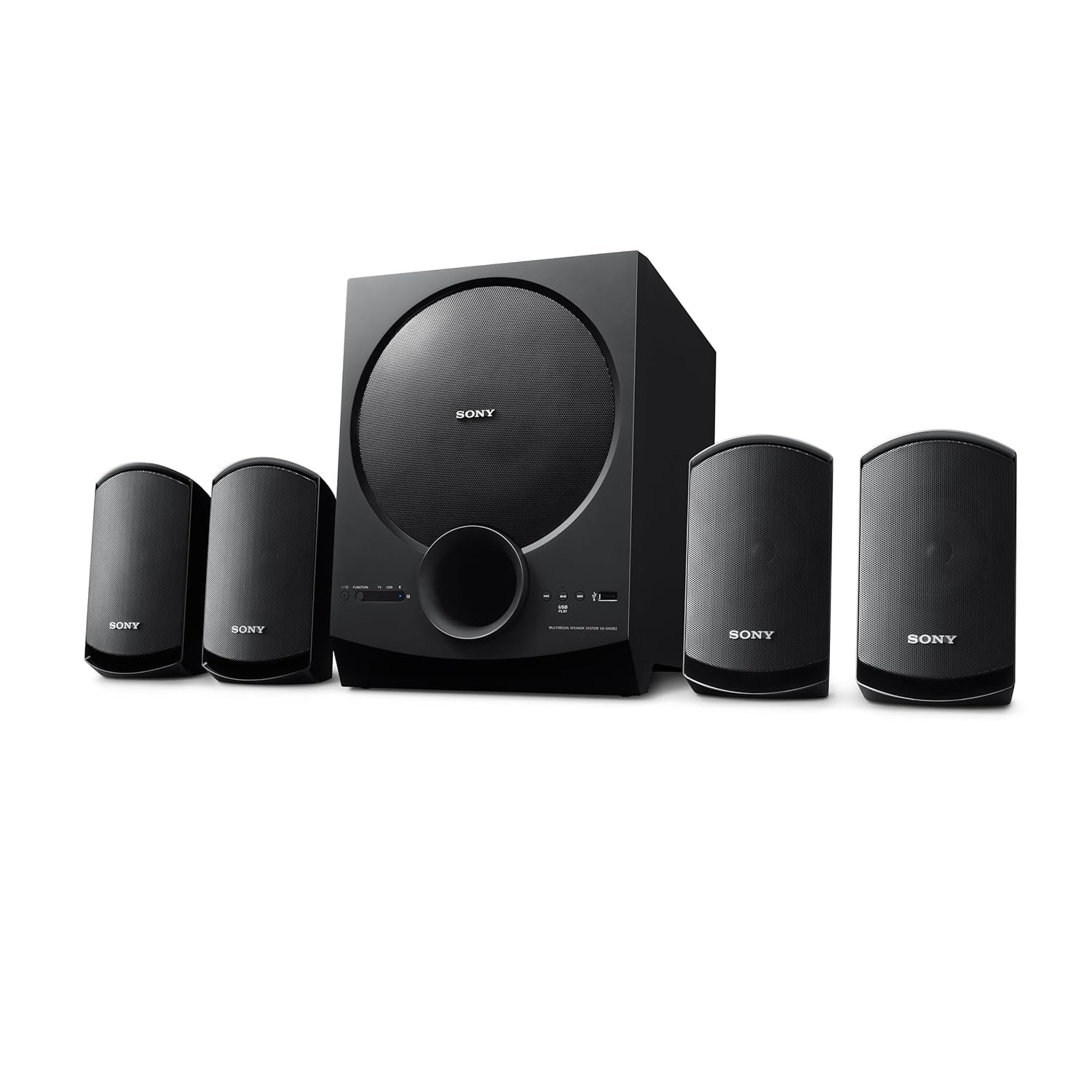 Sony New SA-D40M2 4.1ch Home Theatre/PC Speaker System with 100W Power Output and Powerful Subwoofer - Black