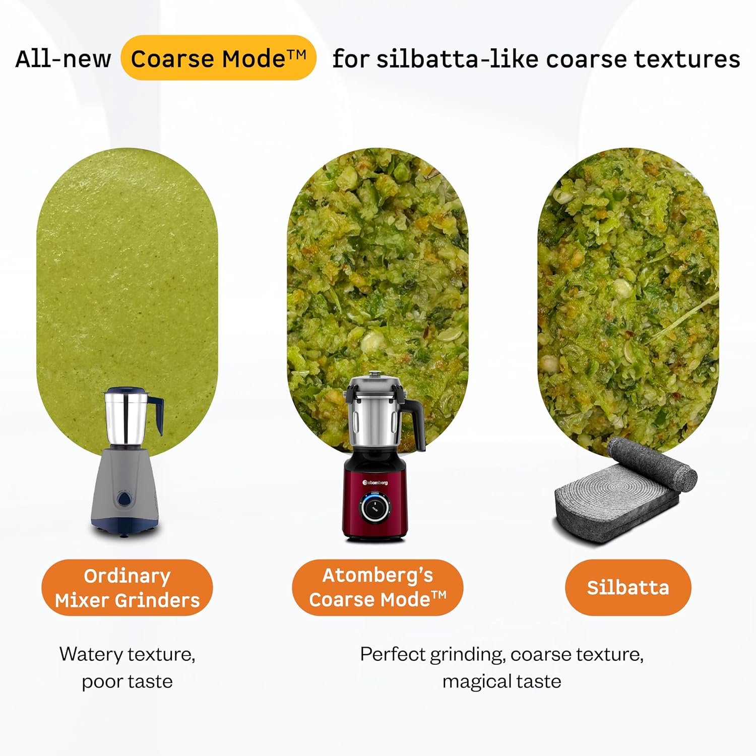 Atomberg Zenova Mixer Grinder | Unique Coarse Mode for Silbatta-like Texture | Intelligent BLDC Motor | Safety Features | 4 Jars including Chopper | Hands-Free Operation (Red Wine) — image 7