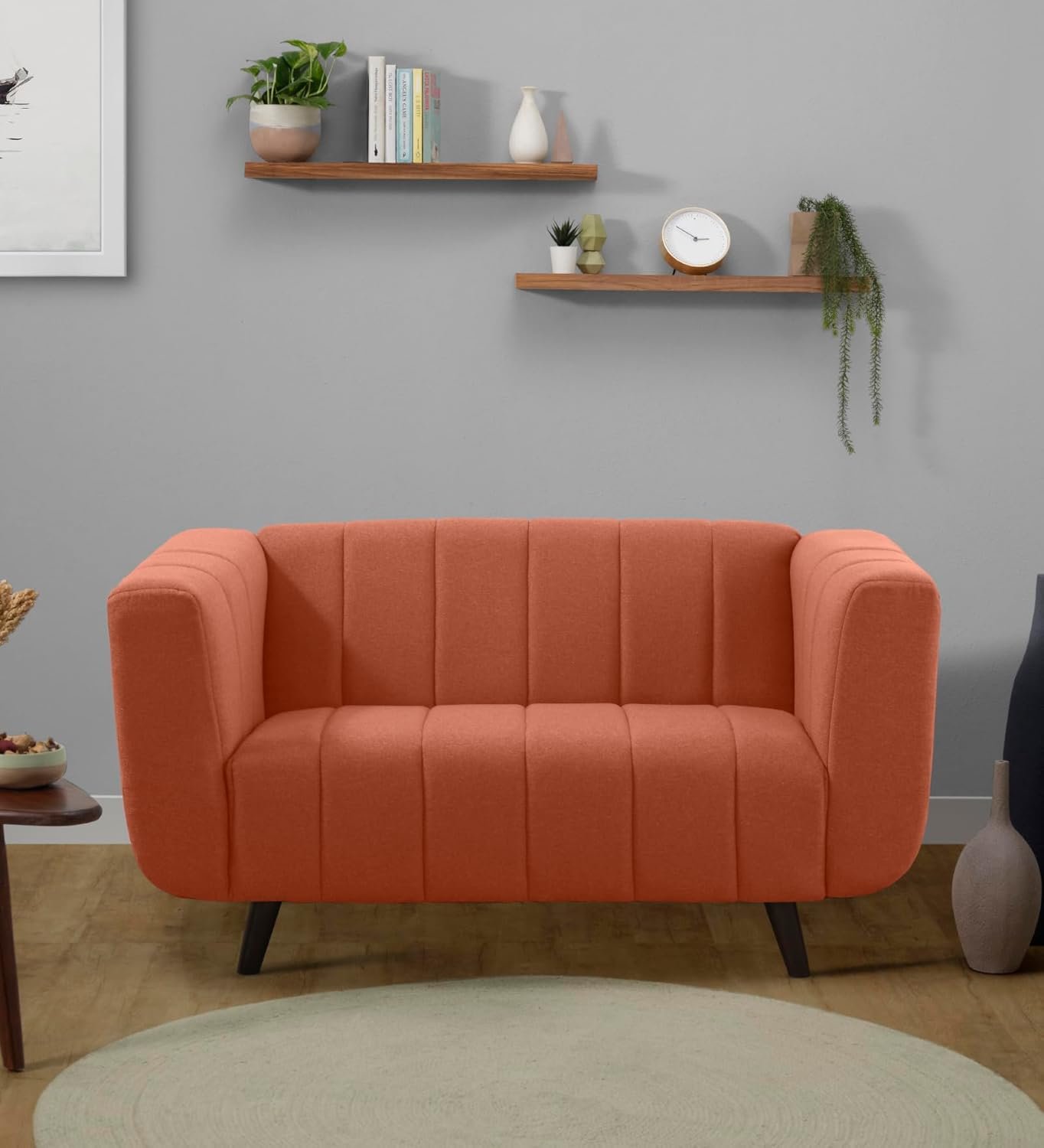 Sleepyhead Kiki - 2 Seater Sofa (Fabric, Lava Orange) 2 Person Sofa — image 2