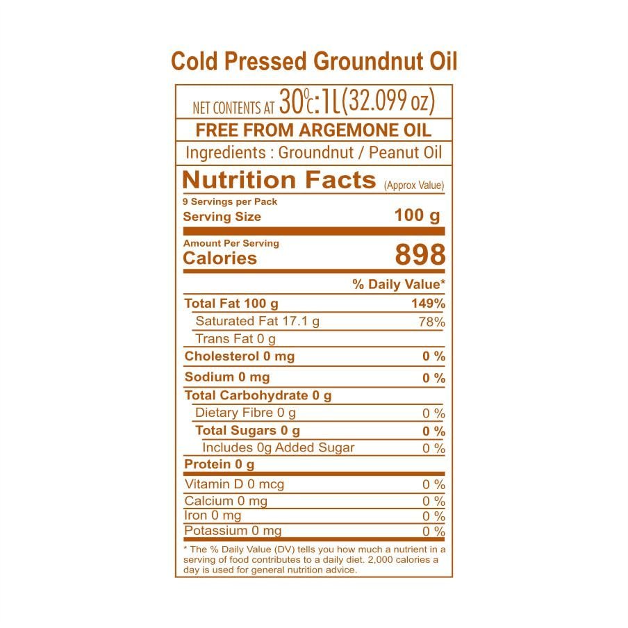 Gulab Cold Pressed Groundnut Oil - 5 Litre | Peanut Oil | Sing Tel | Kolhu/Kachhi Ghani/Chekku/Wood Pressed | Natural Cooking Oil | Chemical Free — image 4