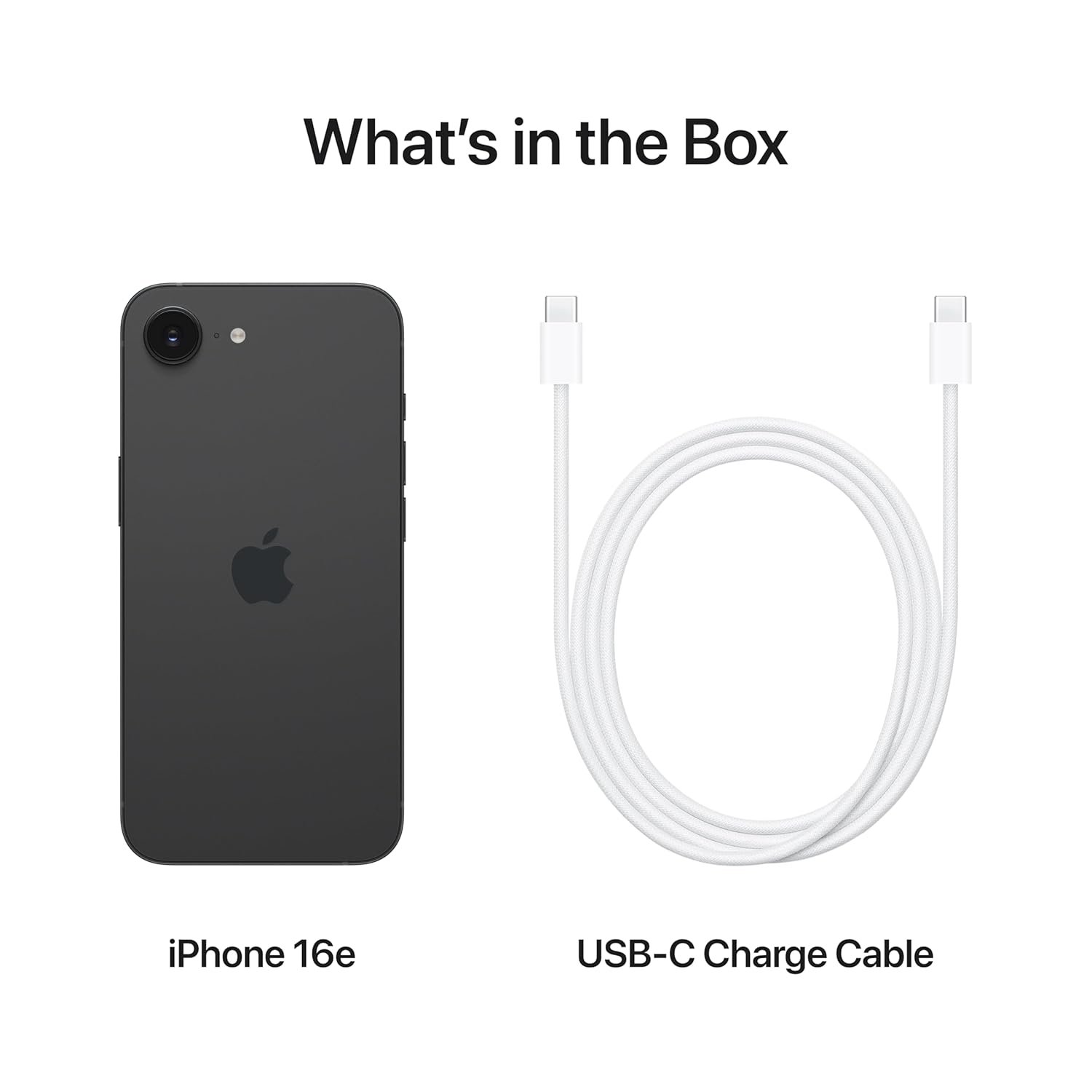 iPhone 16e 128 GB: Built for Apple Intelligence, A18 Chip, Supersized Battery Life, 48MP Fusion. Camera, 15.40 cm (6.1″) Super Retina XDR Display; Black — image 6