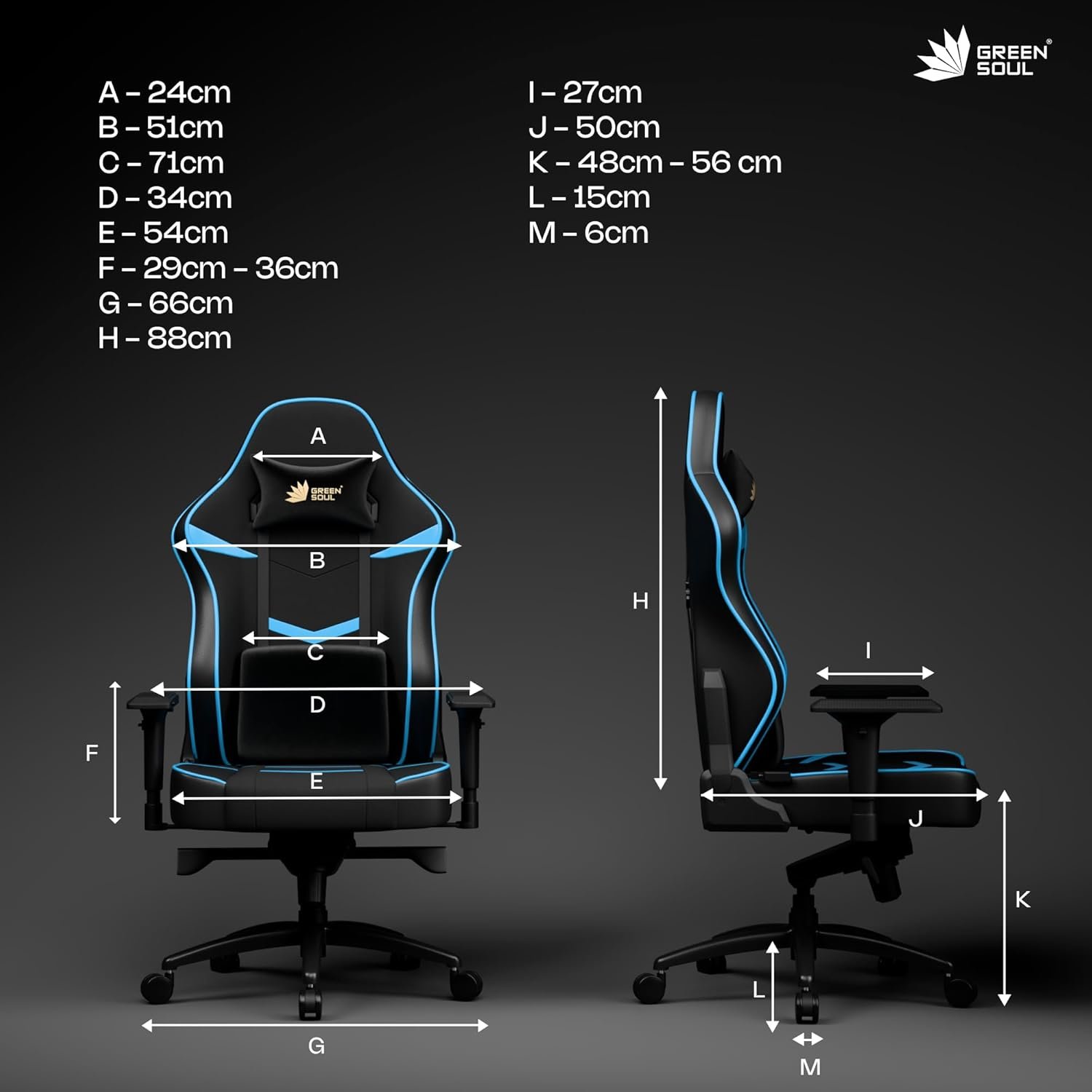 Gaming & Office Chair| Premium Spandex & PU Leather Fabric | Adjustable Neck, Lumbar Pillow | 4D Adjustable Armrests (Black Blue) — image 2