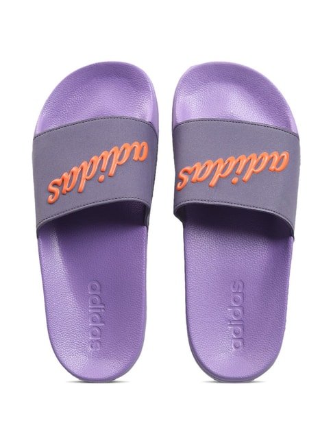 Adidas Women's ADILETTE SHOWER Purple Slides — image 3
