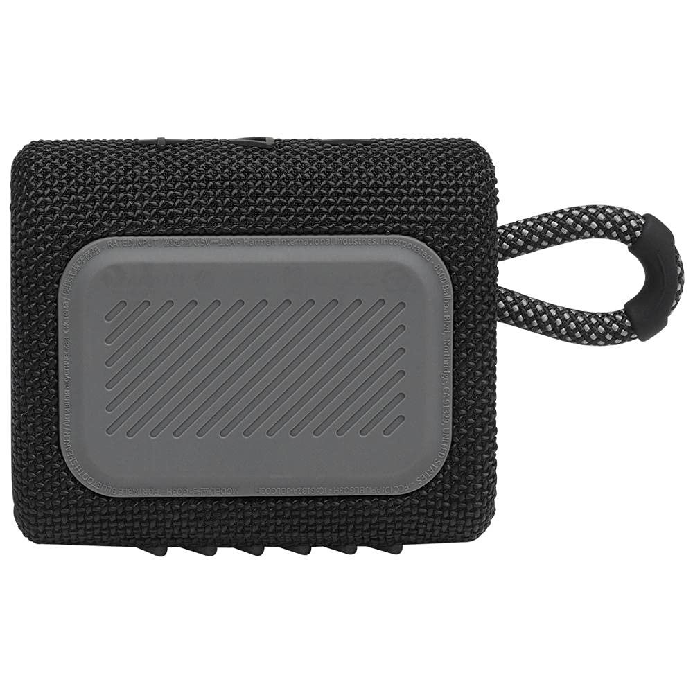 JBL Go 3 Wireless Portable Bluetooth Mini Speaker, Small Speaker with Pro Sound, Vibrant Colors with Rugged Fabric Design, Lightweight IP67 Waterproof, Type C Interface (Without Mic, Black) — image 6
