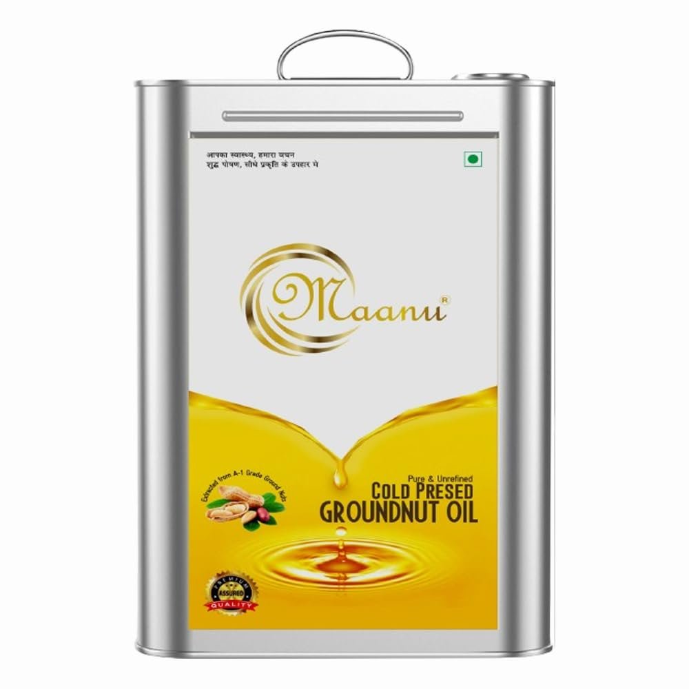15 Kg | Tin Can | Maanu Cold Pressed Groundnut Peanuts Oil 15 Kg | Tin Can | Kolhu/Kacchi Ghani/Chekku/Ganuga | Peanut Oil | Natural | Chemical-Free | Cold Pressed Groundnut Oil for Cooking — image 6
