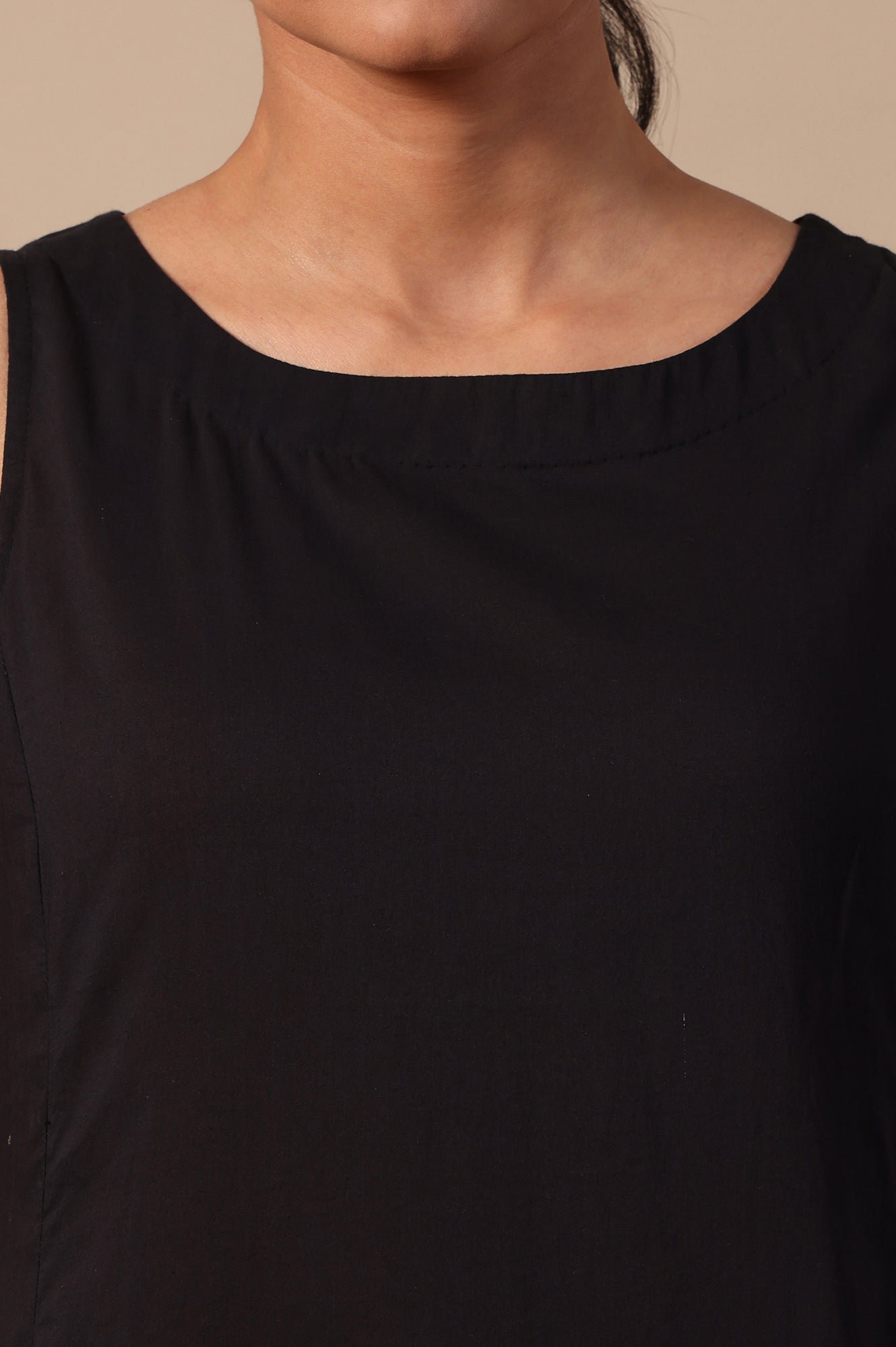 Solid Flared Pure Cotton Dress — image 10