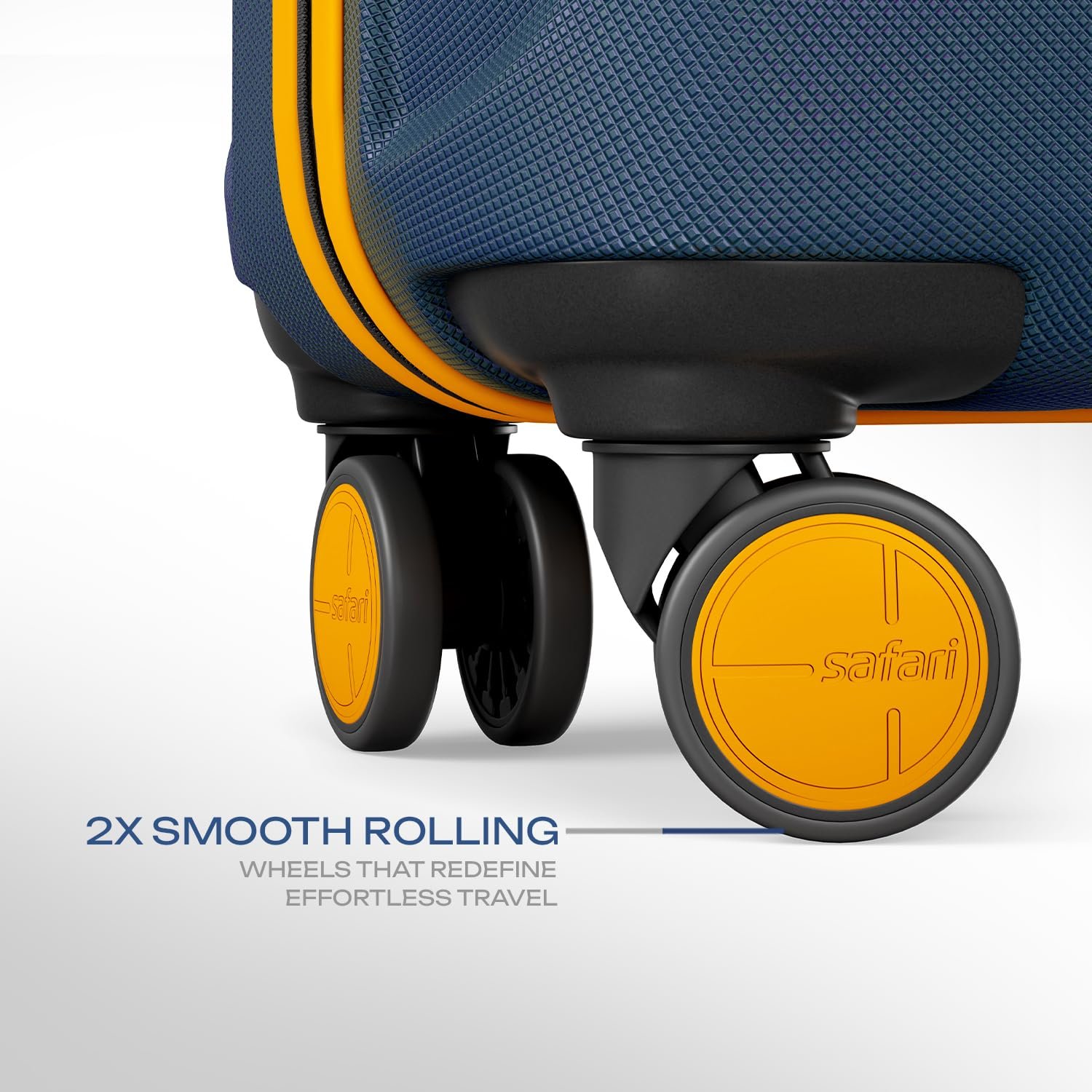 Safari Thorium Neo 8 Wheels 55,66 and 77 Cm Small,Medium and Large 4 Wheel Inline 3 Trolley Bags Polycarbonate 360 Degree Wheeling System Luggage,4 Wheel Inline Trolley Bags,Graphite Blue — image 6