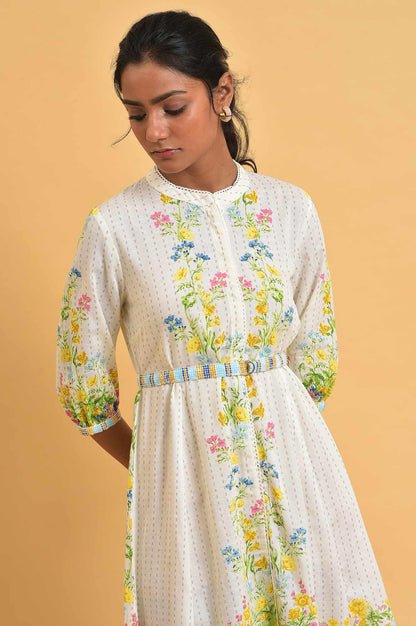 White Floral Summer Vacay Dress — image 1