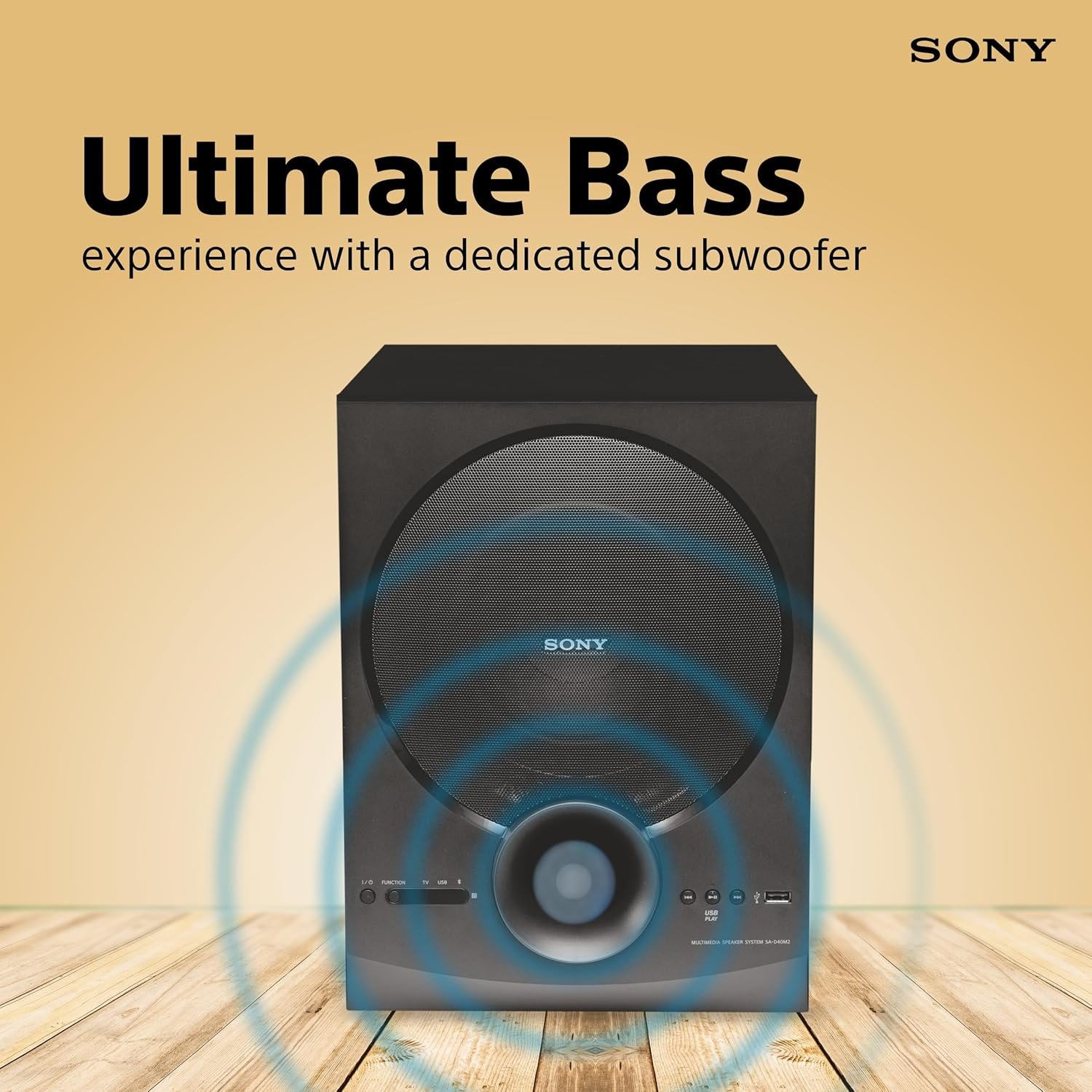 Sony New SA-D40M2 4.1ch Home Theatre/PC Speaker System with 100W Power Output and Powerful Subwoofer - Black — image 5