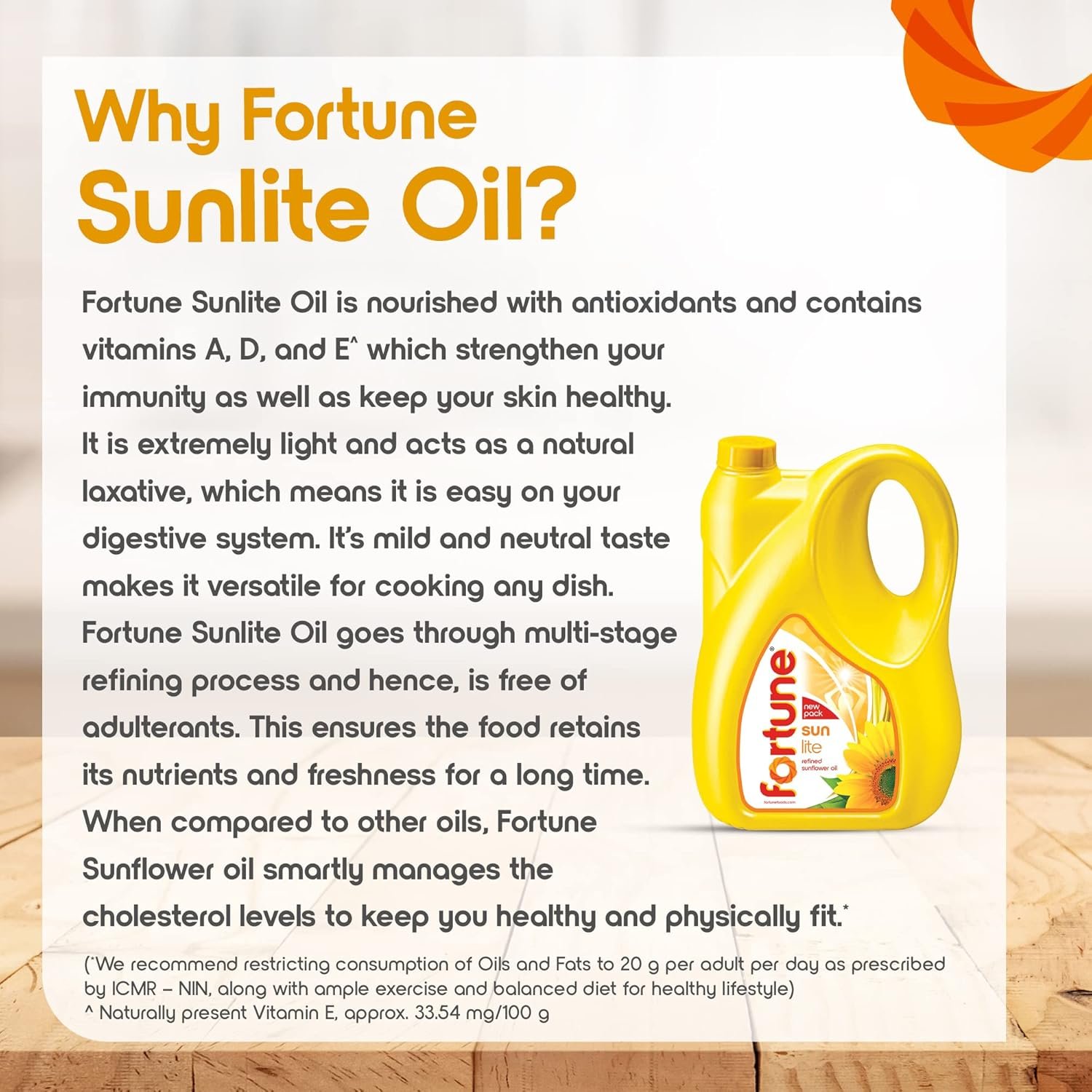 5 Kg - Fortune Sunlite Refined Sunflower Oil — image 3