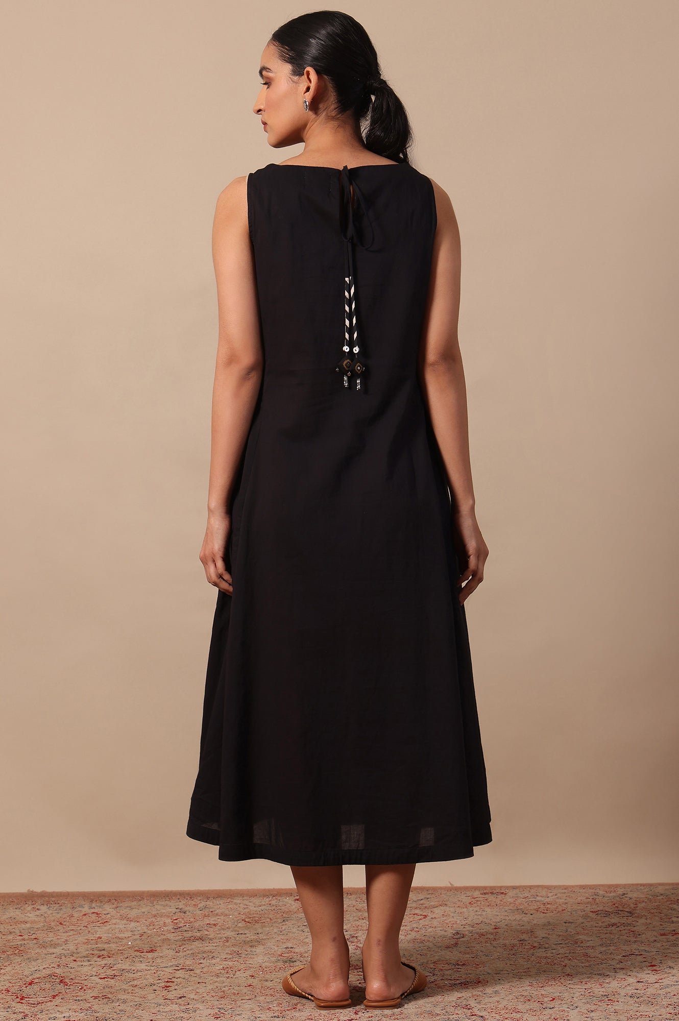 Solid Flared Pure Cotton Dress — image 6
