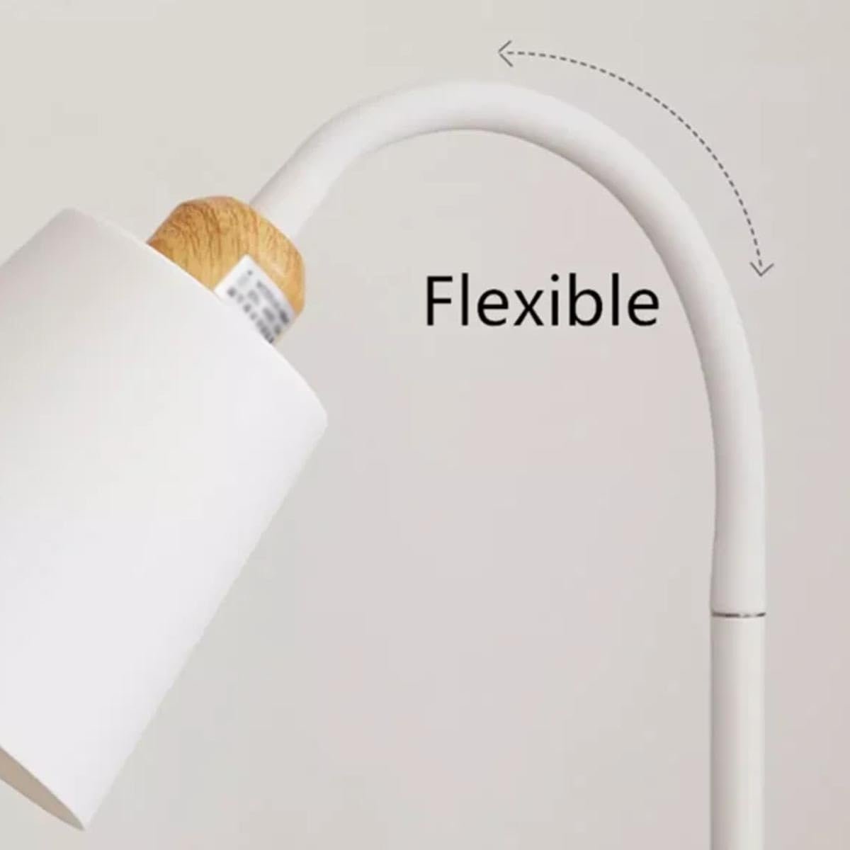 The Artment your artistic apartment White Metal Nod Modern Minimalism LED Light Corner Floor Lamp for Home Decor, Living Room Or Offices (Height - 150Cm) — image 4