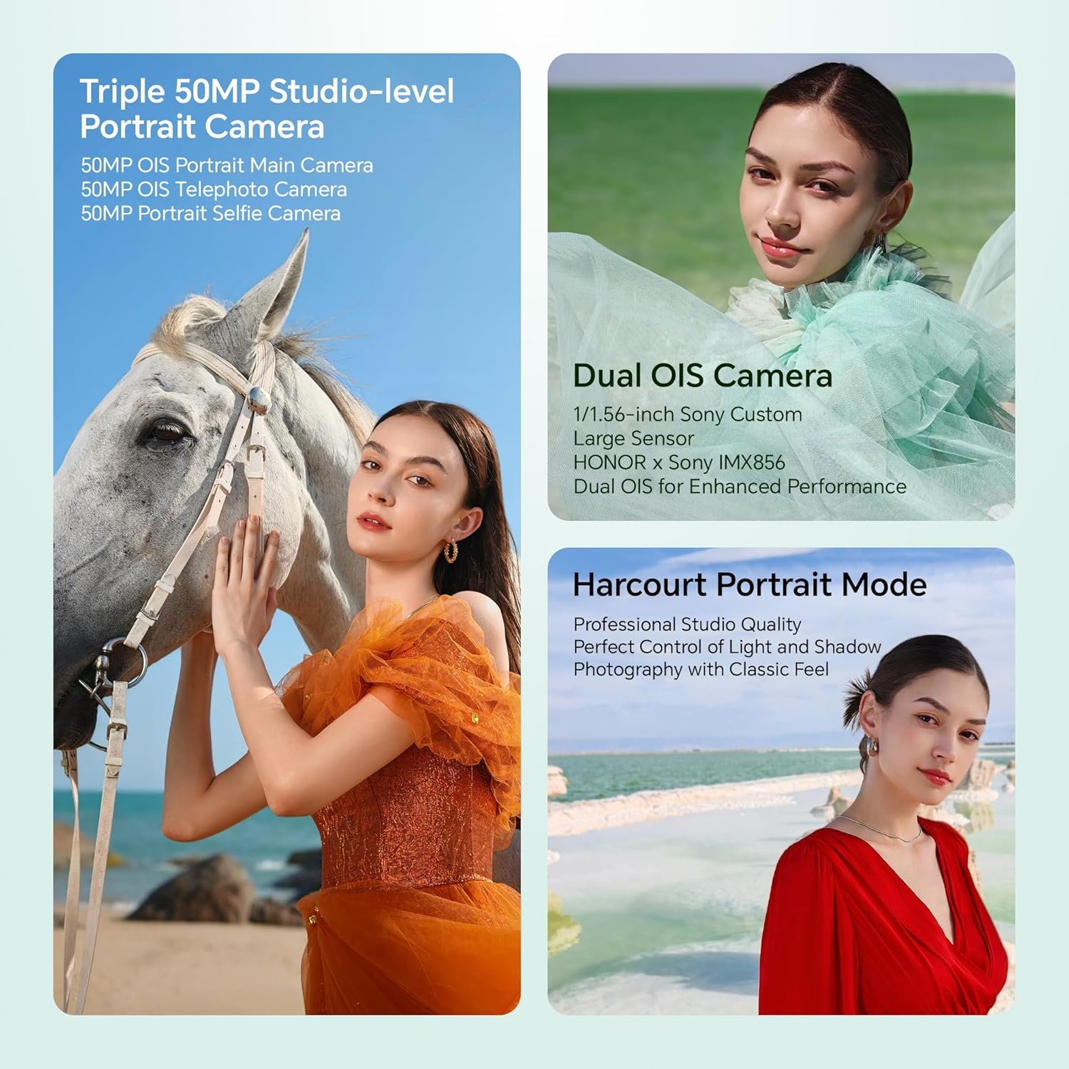 HONOR 200 5G (8GB+256GB, Moonlight White) – 50MP+50MP+12MP Triple Camera with Dual OIS | 50MP Selfie | Quad-Curved AMOLED Display | AI-Powered MagicOS 9.0 | Without Charger — image 2
