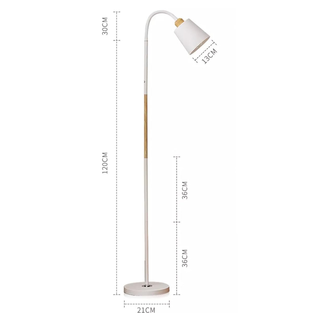 The Artment your artistic apartment White Metal Nod Modern Minimalism LED Light Corner Floor Lamp for Home Decor, Living Room Or Offices (Height - 150Cm) — image 6