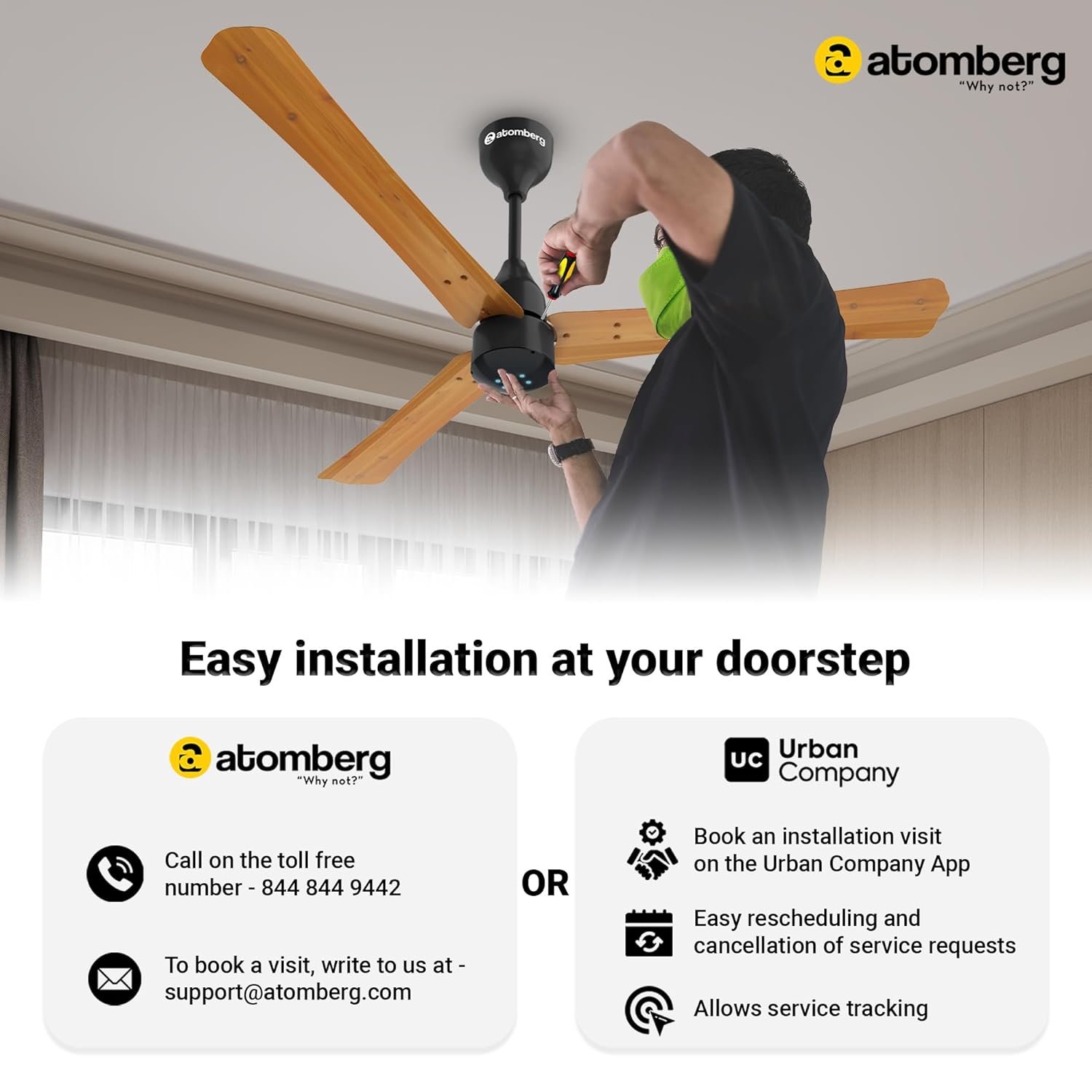 atomberg Renesa 1200mm BLDC Motor 5 Star Rated Sleek Ceiling Fans with Remote — image 5