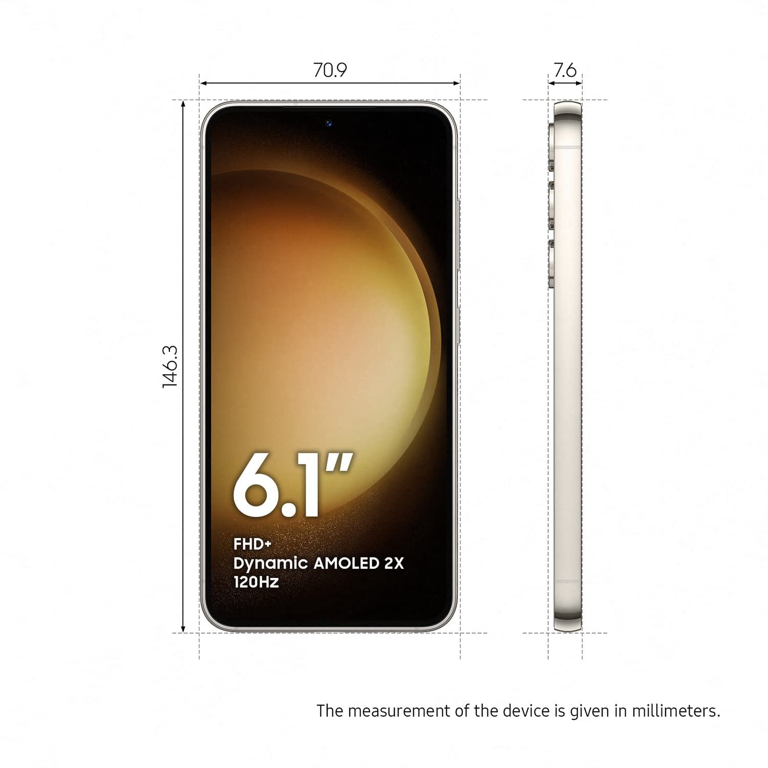 Samsung Galaxy S23 5G AI Smartphone (Cream, 8GB, 128GB Storage) — image 3