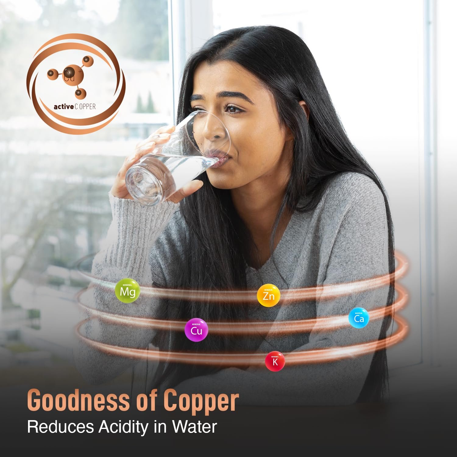 KENT Supreme Plus Alkaline+Copper RO Water Purifier | RO+UV+UF+Alk +Cu+TDSControl+UV LED Tank|Advanced ROTech for Sabse Shudh Paani | Auto Flush | 8L| 20LPH | Ideal for Borewell/Tanker/Municipal Water — image 3