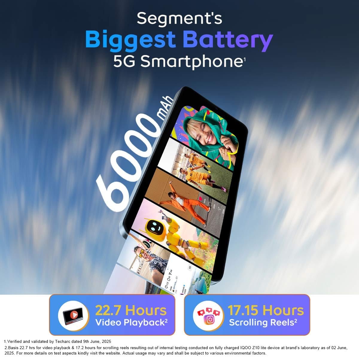 iQOO Z10 Lite 5G (Cyber Green, 6GB RAM, 128GB Storage) | 6000 mAh Battery | Dimensity 6300 5G Processor with 433K+* AnTuTu Score | IP64 Rated & Military Grade Shock-Resistance* — image 2