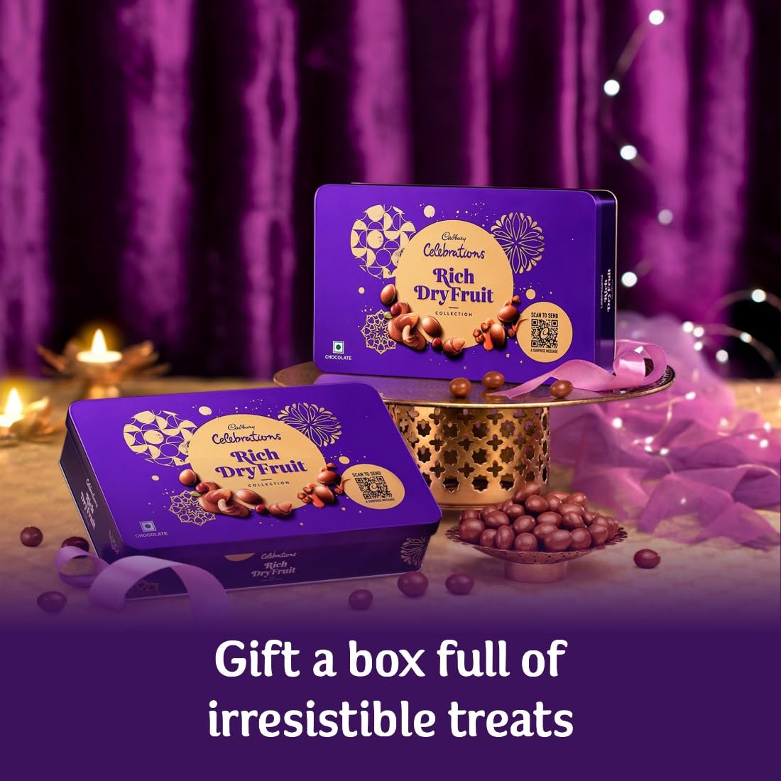 Big Pack - Cadbury Celebrations Premium Selections Chocolates Gift Pack 268 G & Happilo Natural Premium Californian Almonds, 200G, 468 Gram — image 4
