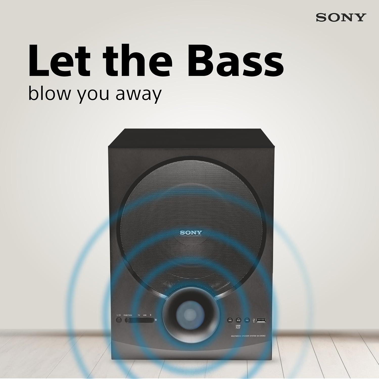 Sony New SA-D40M2 4.1ch Home Theatre/PC Speaker System with 100W Power Output and Powerful Subwoofer - Black — image 2