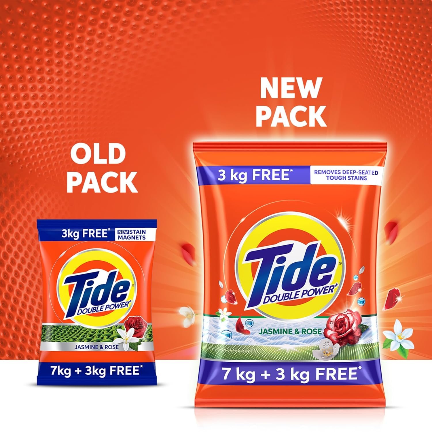 6kg+2kg Tide Plus Double Power Detergent Washing Powder Jasmine & Rose 7kg + 3kg FREE — image 2