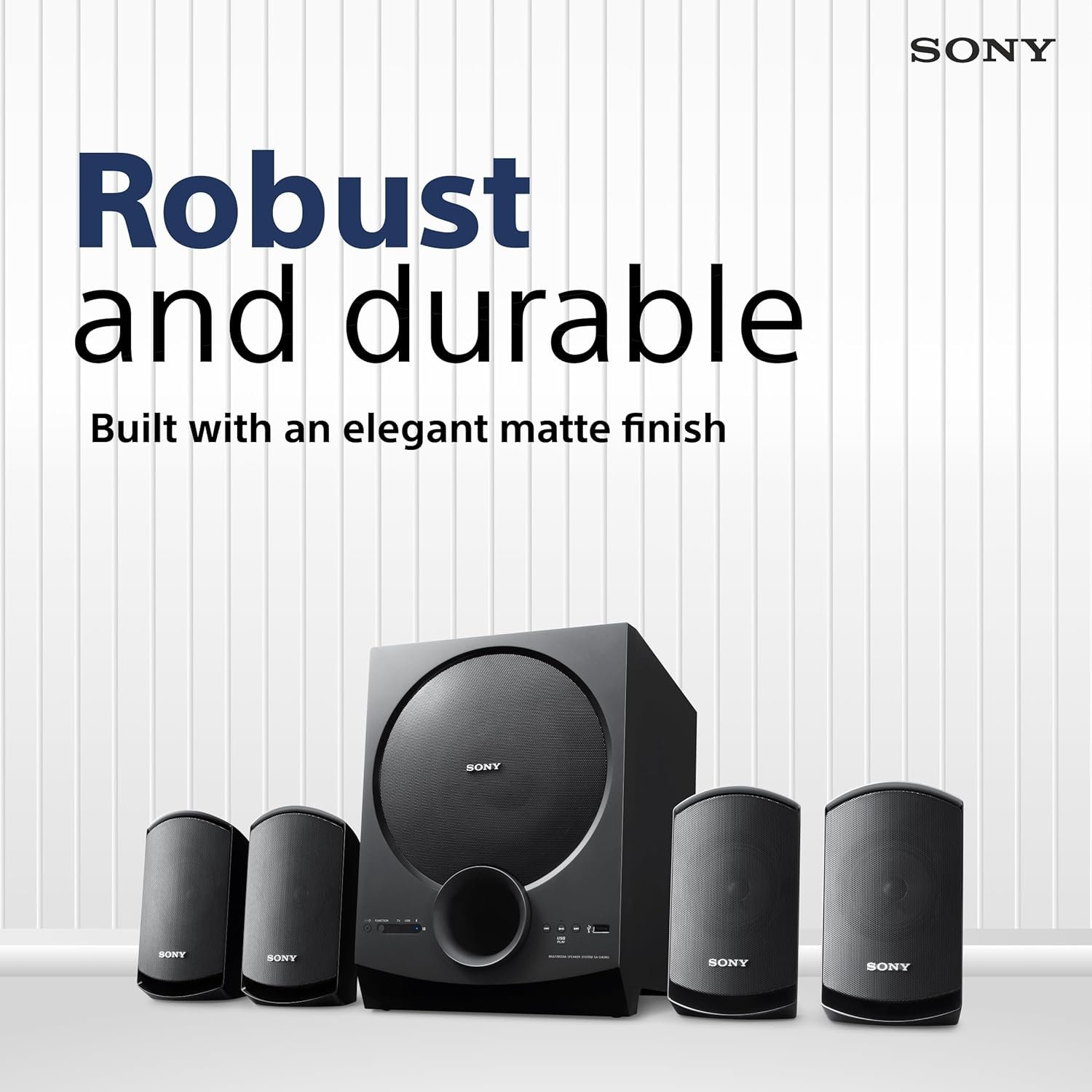 Sony New SA-D40M2 4.1ch Home Theatre/PC Speaker System with 100W Power Output and Powerful Subwoofer - Black — image 6